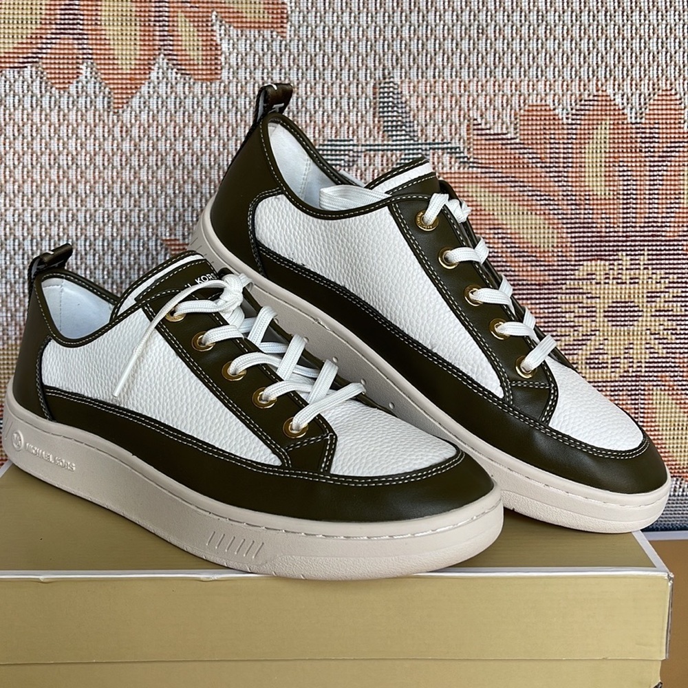 MICHAEL KORS
SHEA LACE UP
FAUX LEATHER
49F3SHFSIL
OLIVE
NEW - Picture 12 of 16